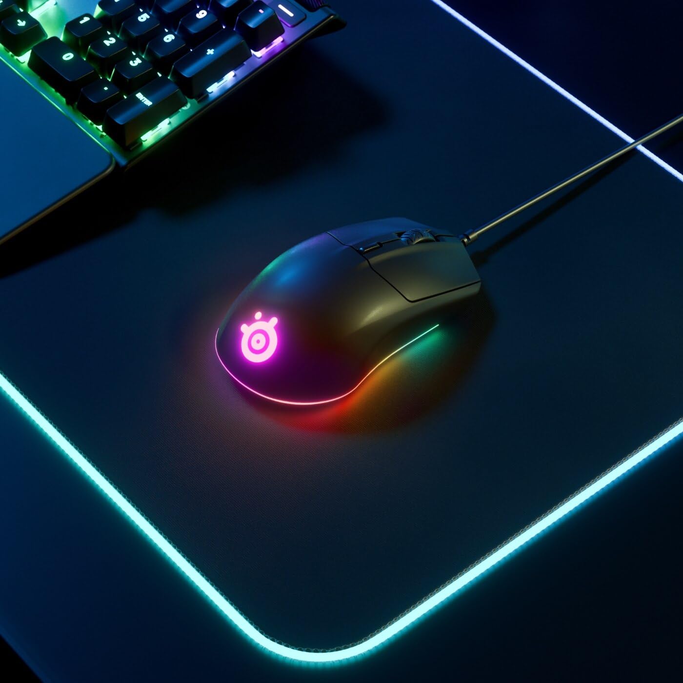 Souris de jeu SteelSeries Rival 3 – Filaire RGB avec 6 boutons programmables